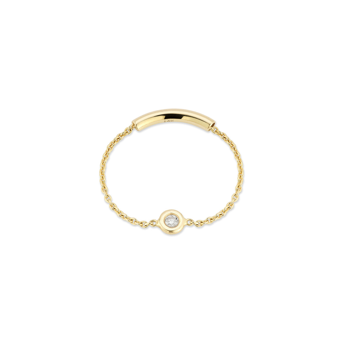 Diamond Chain Ring | Arden Rose